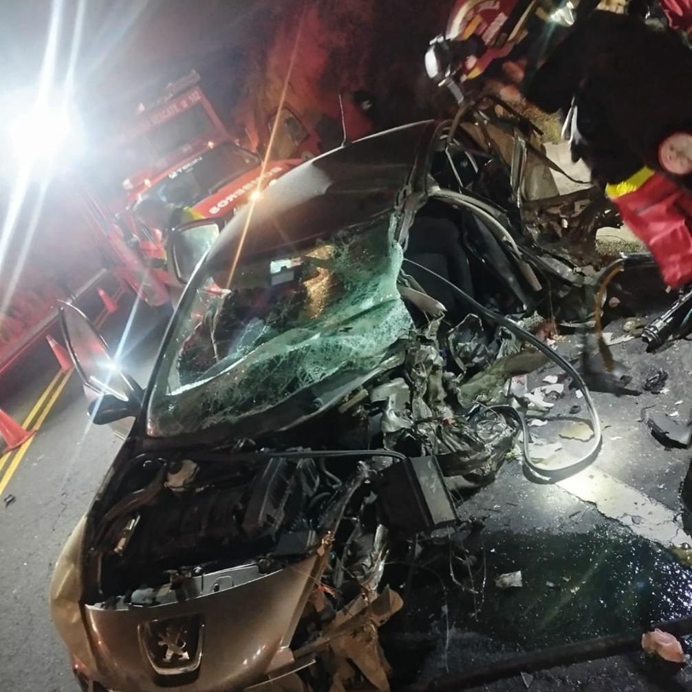 ACCIDENTE EN LA E-35 DEJÓ TRES PERSONAS HERIDAS