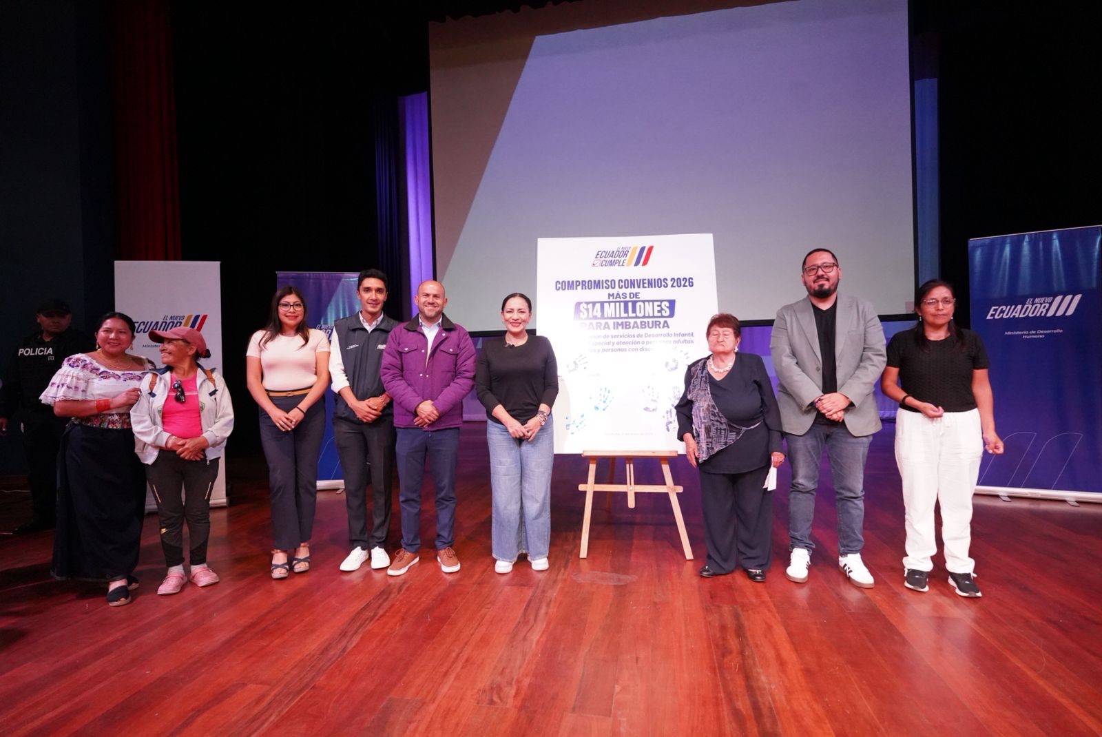 GOBIERNO ASIGNA 14,2 MILLONES DE DÓLARES PARA SERVICIOS SOCIALES EN IMBABURA