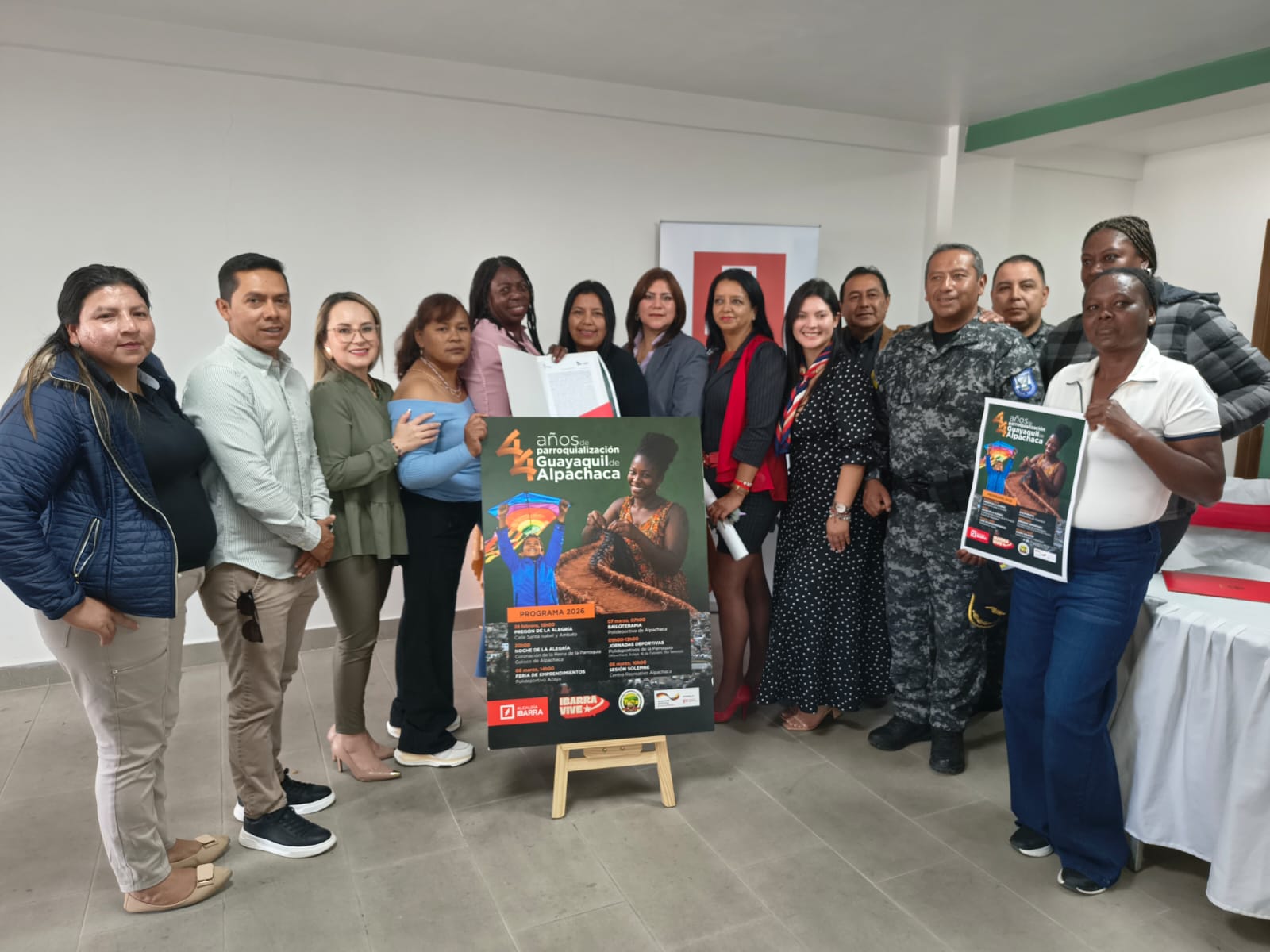 PARROQUIA ALPACHACA DE IBARRA CONMEMORA 44 AÑOS CON AGENDA FESTIVA