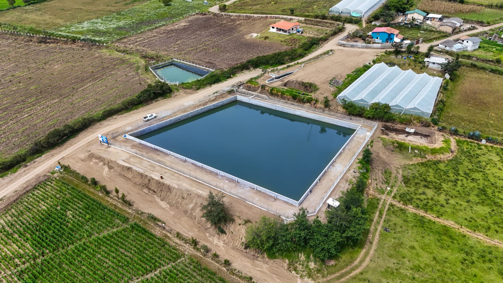 RESERVORIO DE RIEGO MÁS GRANDE DE IMBABURA YA ESTÁ OPERATIVO