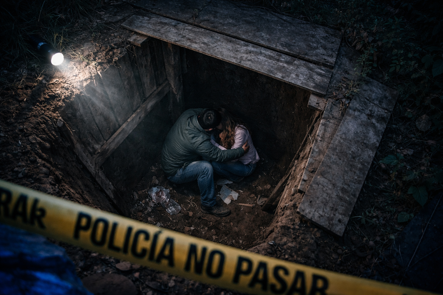 PAREJA SECUESTRADA EN IBARRA FUE RESCATADA DE UNA FOSA DE 4 METROS