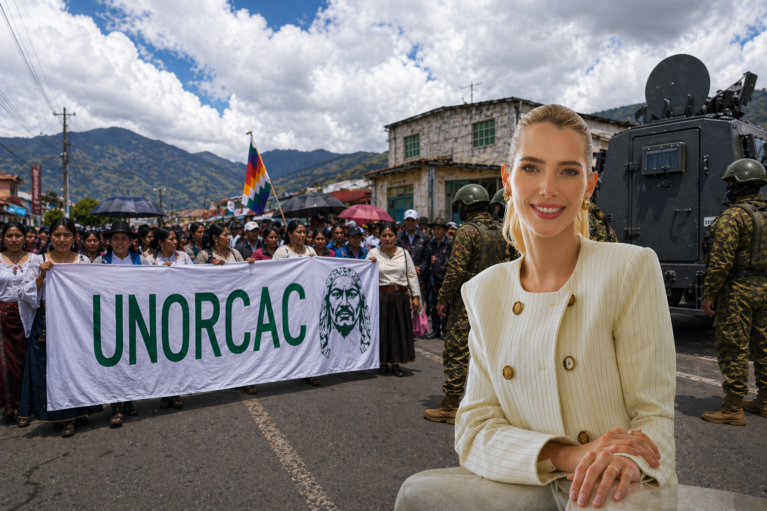 UNORCAC Y CHIJALLTA FICI RECHAZAN VISITA DE LAVINIA VALBONESI A IMBABURA