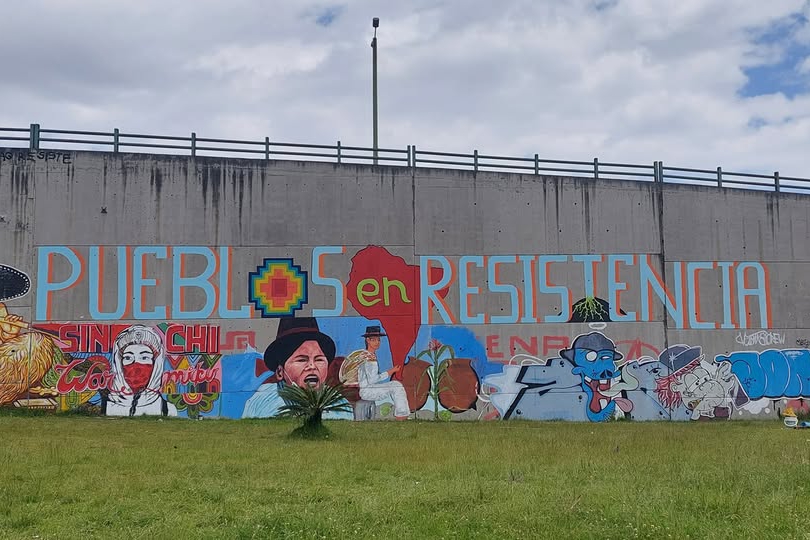 BORRAN MURAL DE LA RESISTENCIA INDÍGENA EN ILUMÁN Y DESATAN INDIGNACIÓN EN COMUNIDADES